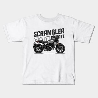 Ducati Scrambler 800 Icon - Black Kids T-Shirt